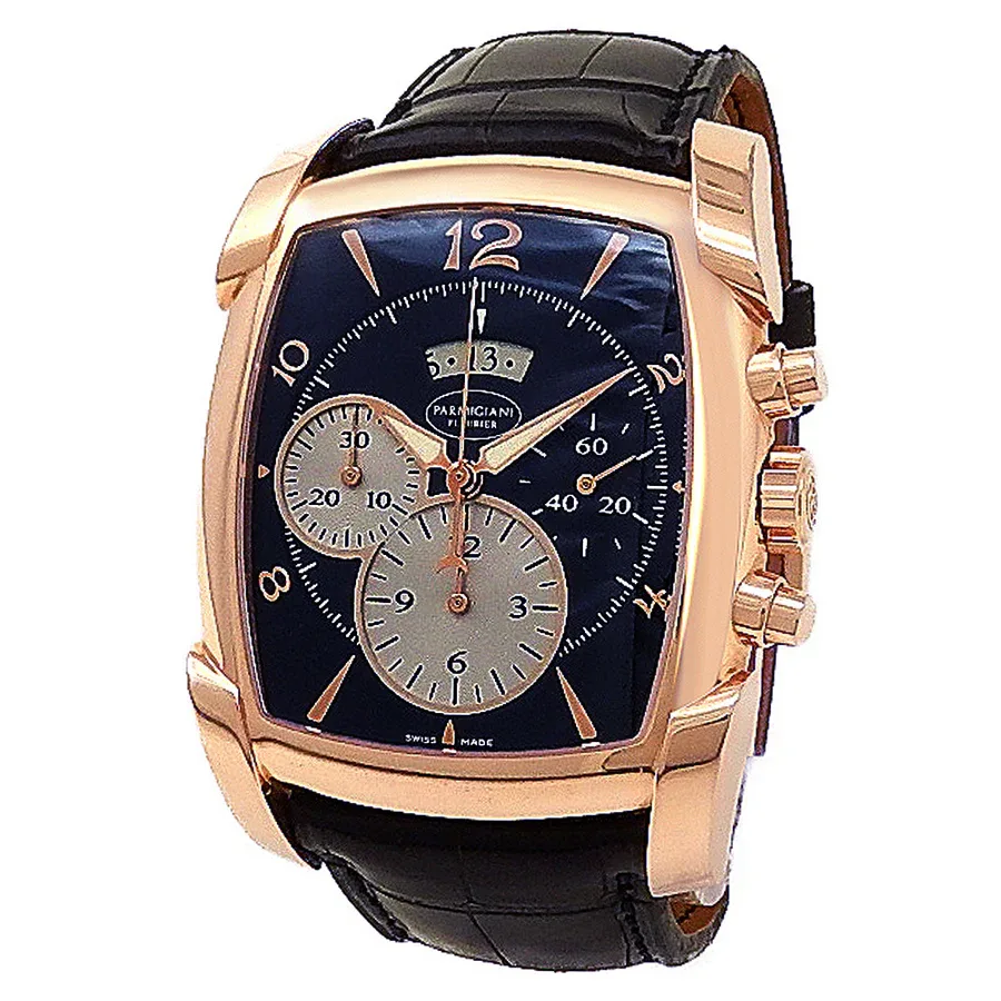 Parmigiani Fleurier Kalpagraphe Rose Gold / Black / Arabic / Strap PFC128-1001400-HA1441