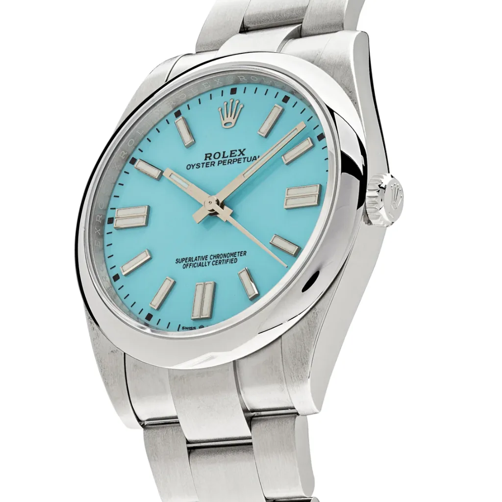2021 Rolex Oyster Perpetual 41 Tiffany Turquoise 124300-0006 Listing Image 2