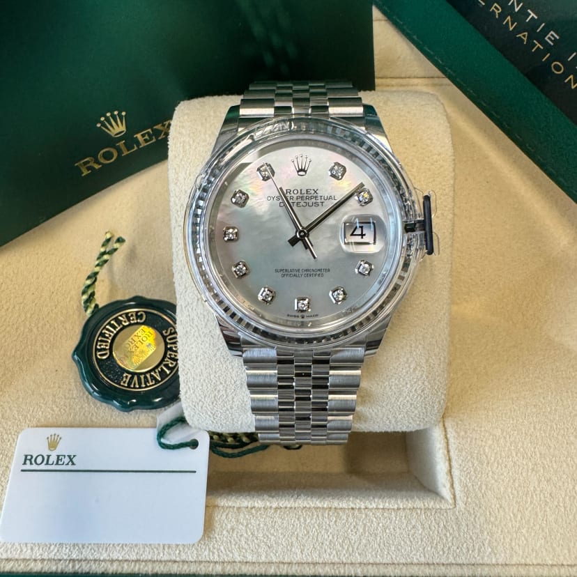 Rolex Datejust 36 Fluted / MOP / Diamond-Set / Jubilee