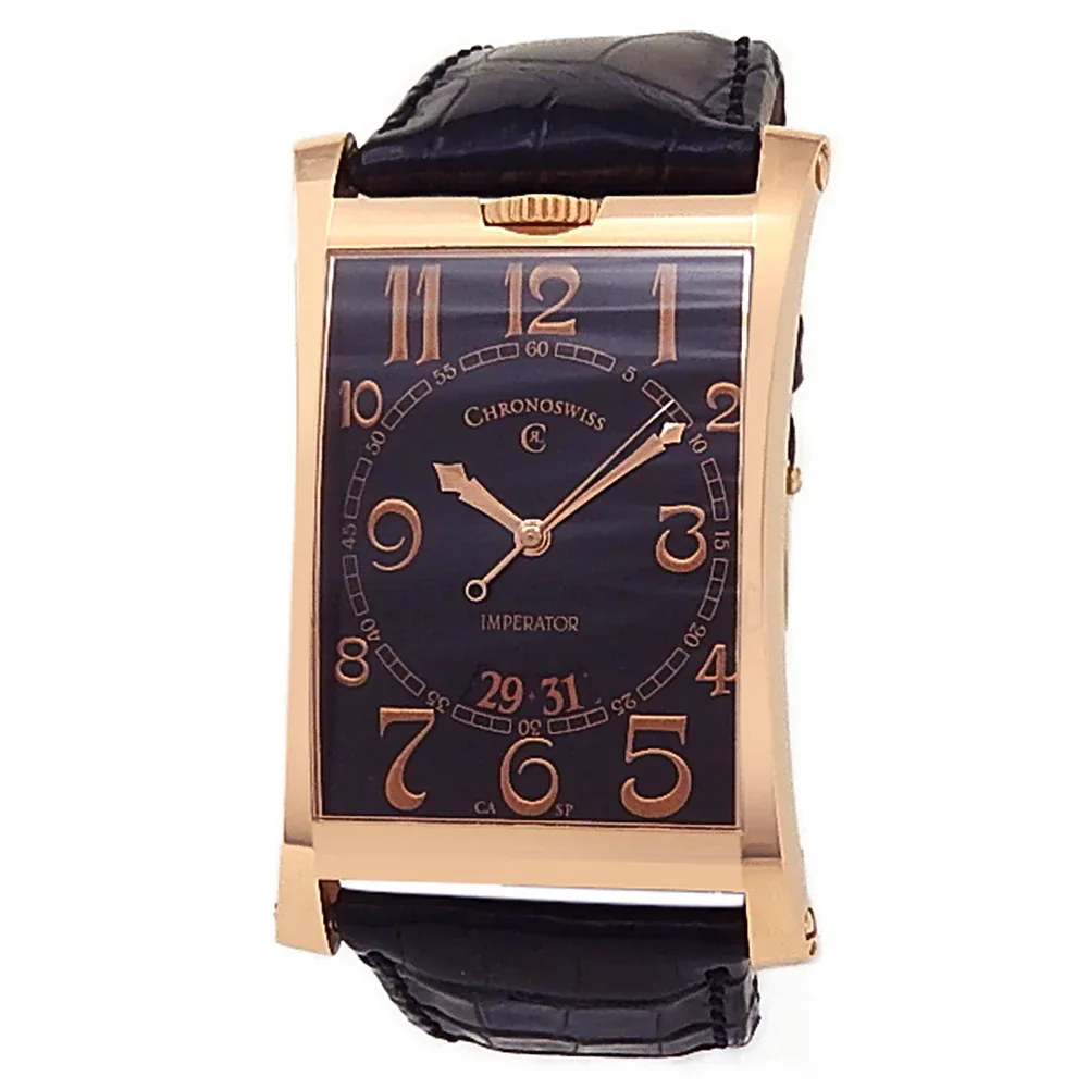 2007 Chronoswiss Imperator Constance Rose Gold / Black / Arabic / Strap CH 2871 R