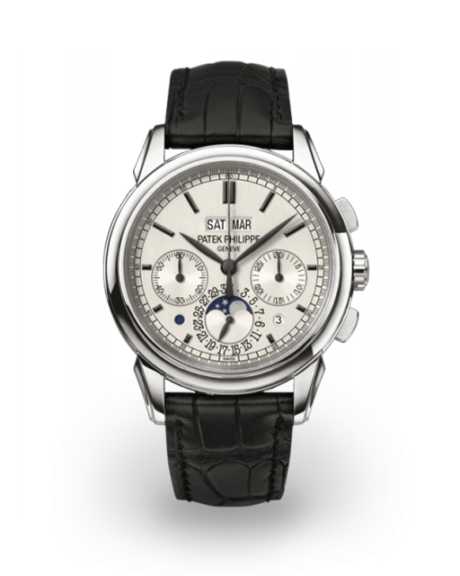 Patek Philippe Perpetual Calendar Chronograph White Gold / Silvered