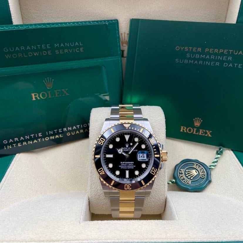 Rolex Submariner Date Two Tone Black 126613LN 0002 Watches Bezel