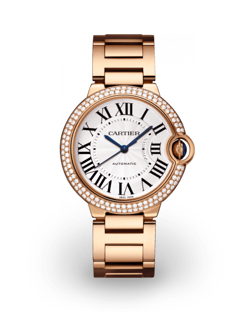 Cartier Ballon Bleu de Cartier 36 Rose Gold / Diamond-Set