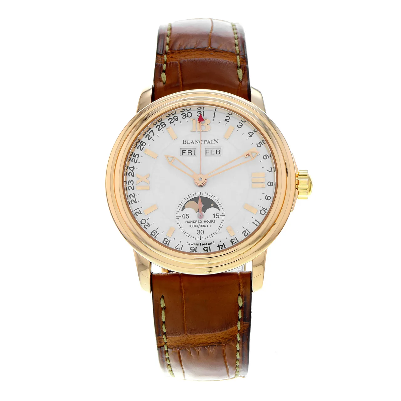 Blancpain Leman Moon Phase Complete Calendar Rose Gold  3563a-3642a-53b Listing Image 1