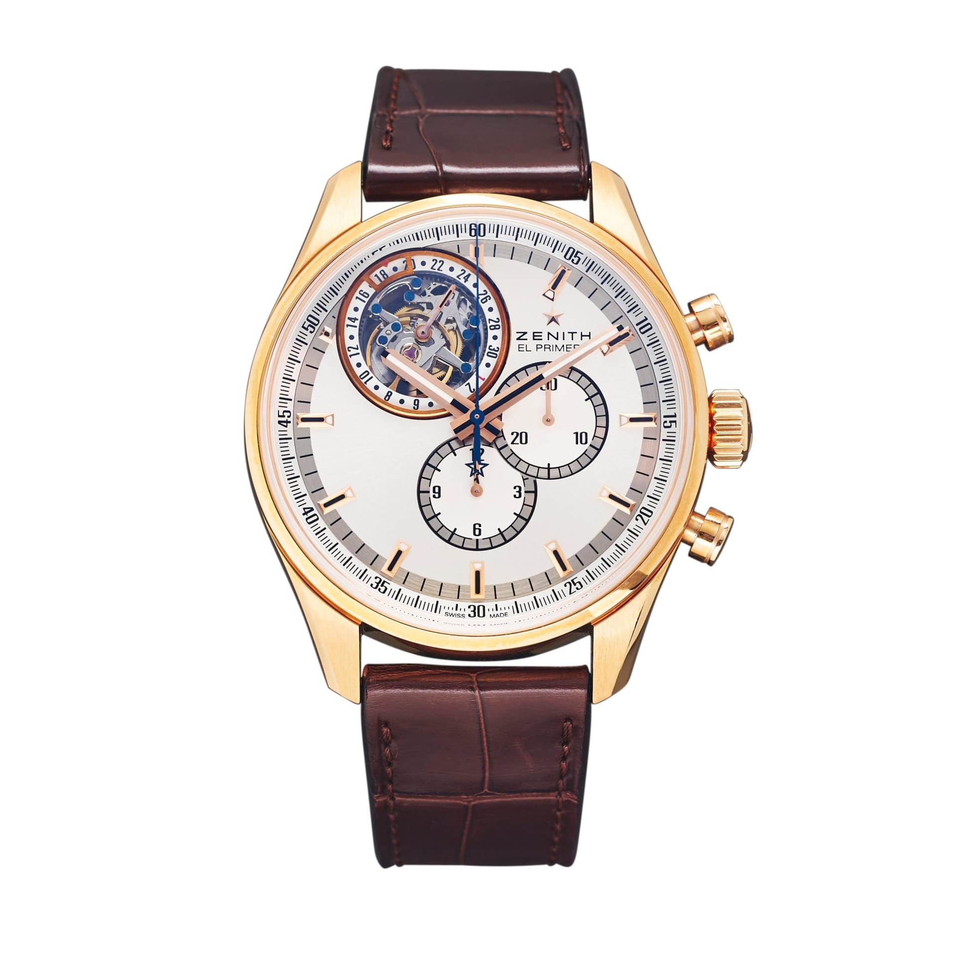 Zenith El Primero Tourbillon Chronograph Rose Gold 18.2050 Zenith El Primero Tourbillon Chronograph Rose Gold 18.2050