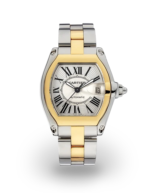 Cartier Roadster Two-Tone / Silvered  W62031Y4   Model Image