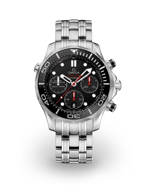 Omega Seamaster Diver 300M Co-Axial 41.5 Chronograph Stainless Steel / Black / Bracelet 212.30.42.50.01.001  Model Image