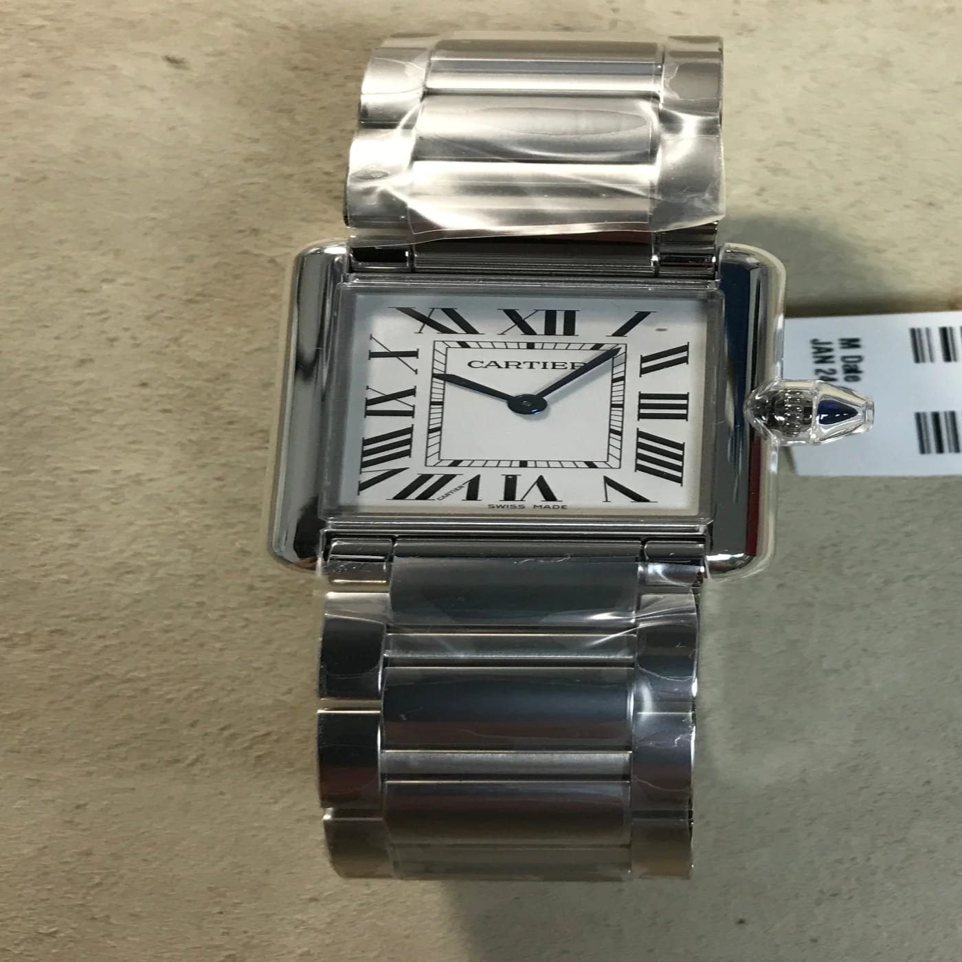 FS: Cartier Tank Must Large on OEM Bracelet (WSTA0052