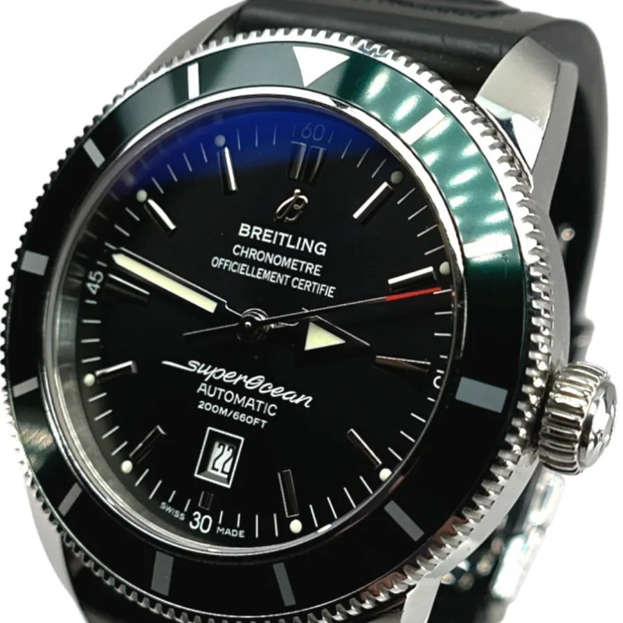Breitling Superocean Heritage 46 Steel / Green / Black / Rubber A17320Q5/B868 Listing Image 2