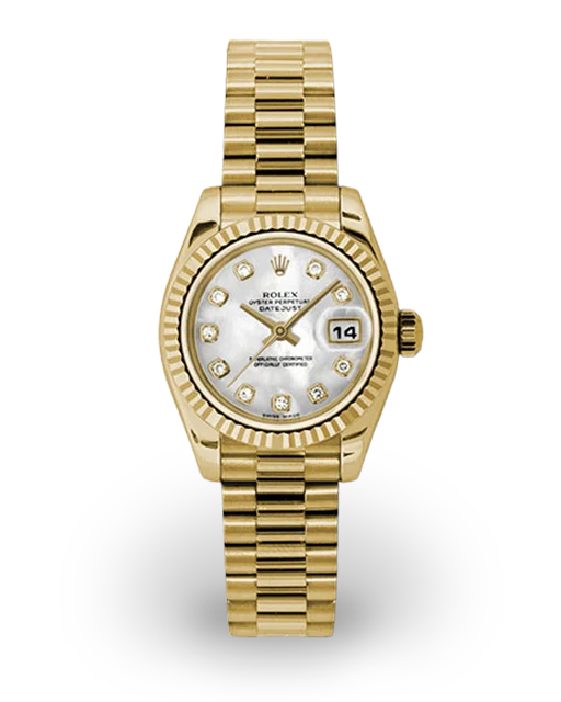 Rolex Lady-Datejust Yellow Gold / MOP / Diamond-Set / President 179178  Model Image