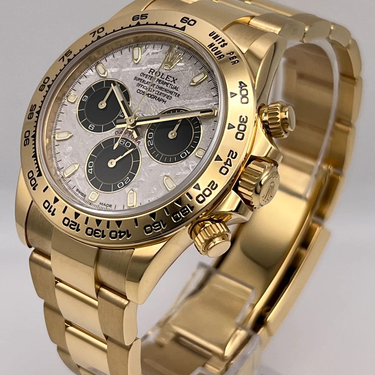 Rolex Daytona Yellow Gold Meteorite 116508 0015 Watches Bezel