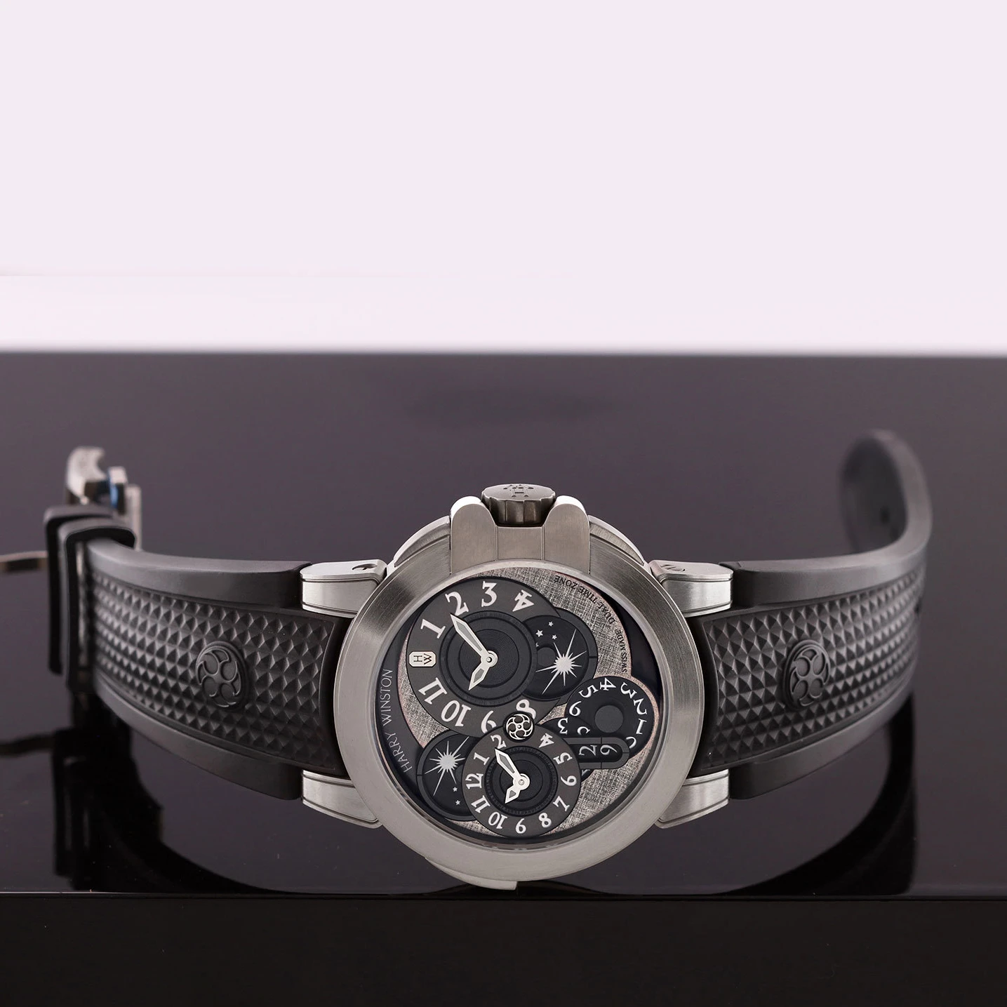 Auction: 2023 Harry Winston Ocean Dual Time 44 Zalium / Gray