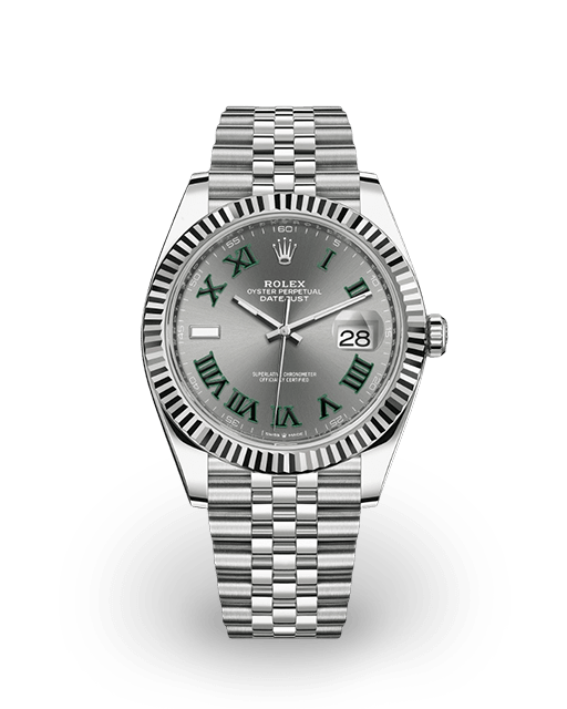 rolex wimbledon fluted bezel