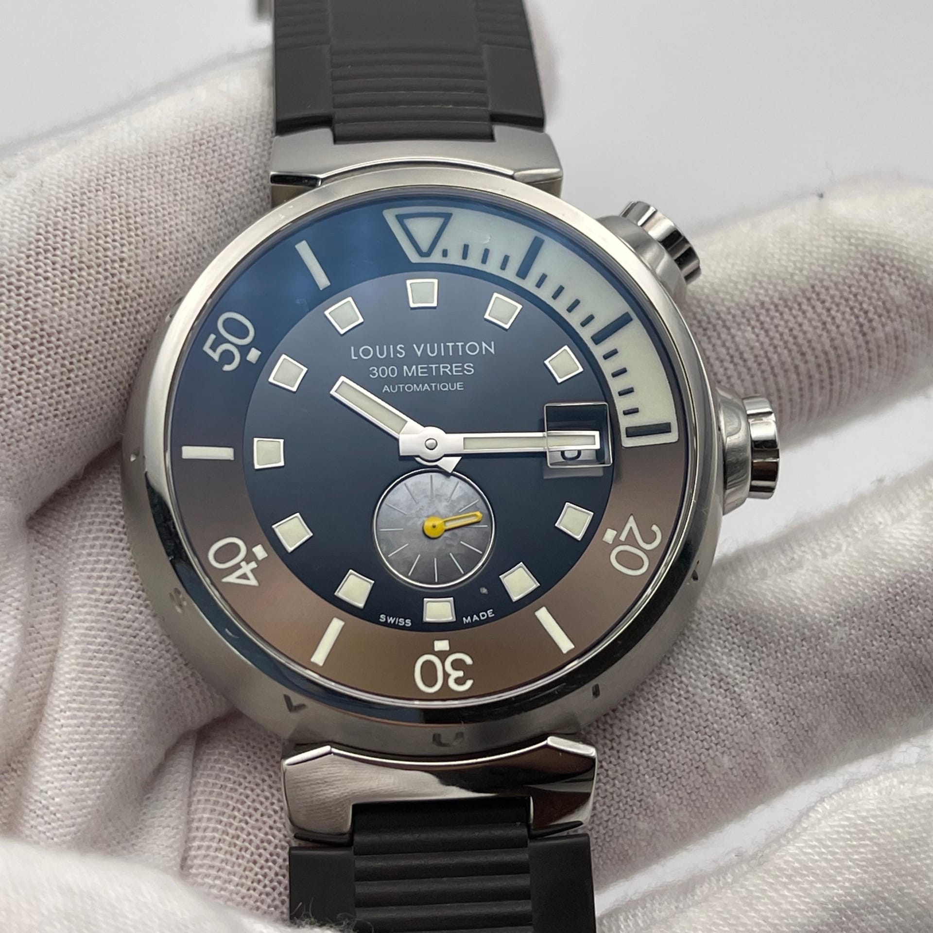 Authenticated Used Louis Vuitton LOUIS VUITTON Tambour Otomatic