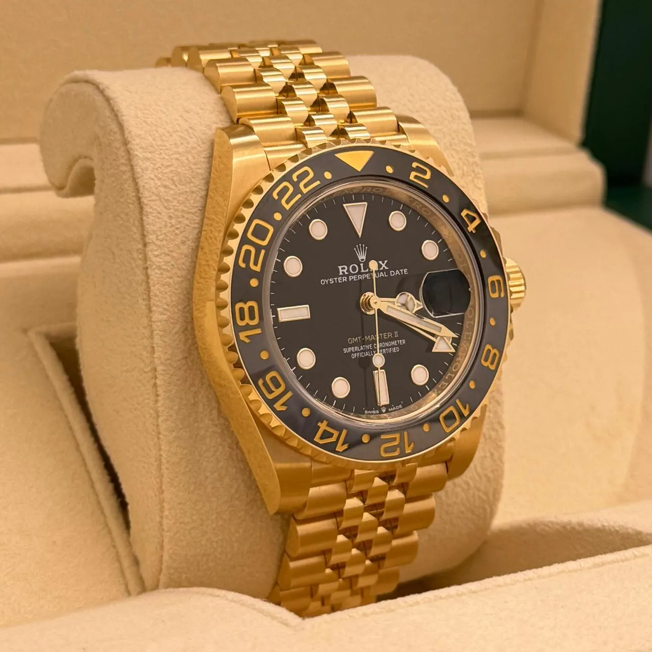 Auction: 2023 Rolex GMT-Master II Yellow Gold Black Jubilee