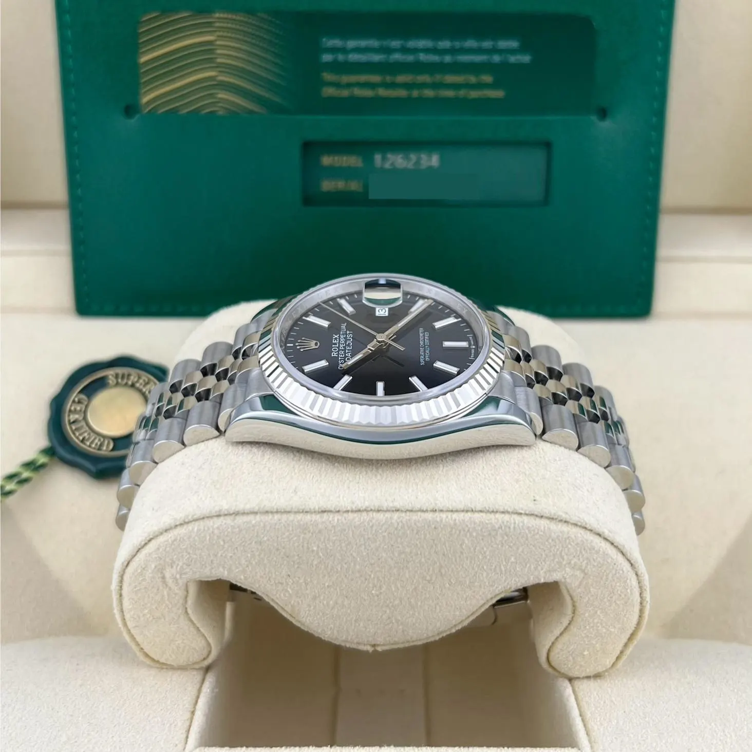 2023 Rolex Datejust 36 Steel / Fluted / Blue / Jubilee 126234-0017 Listing Image 4