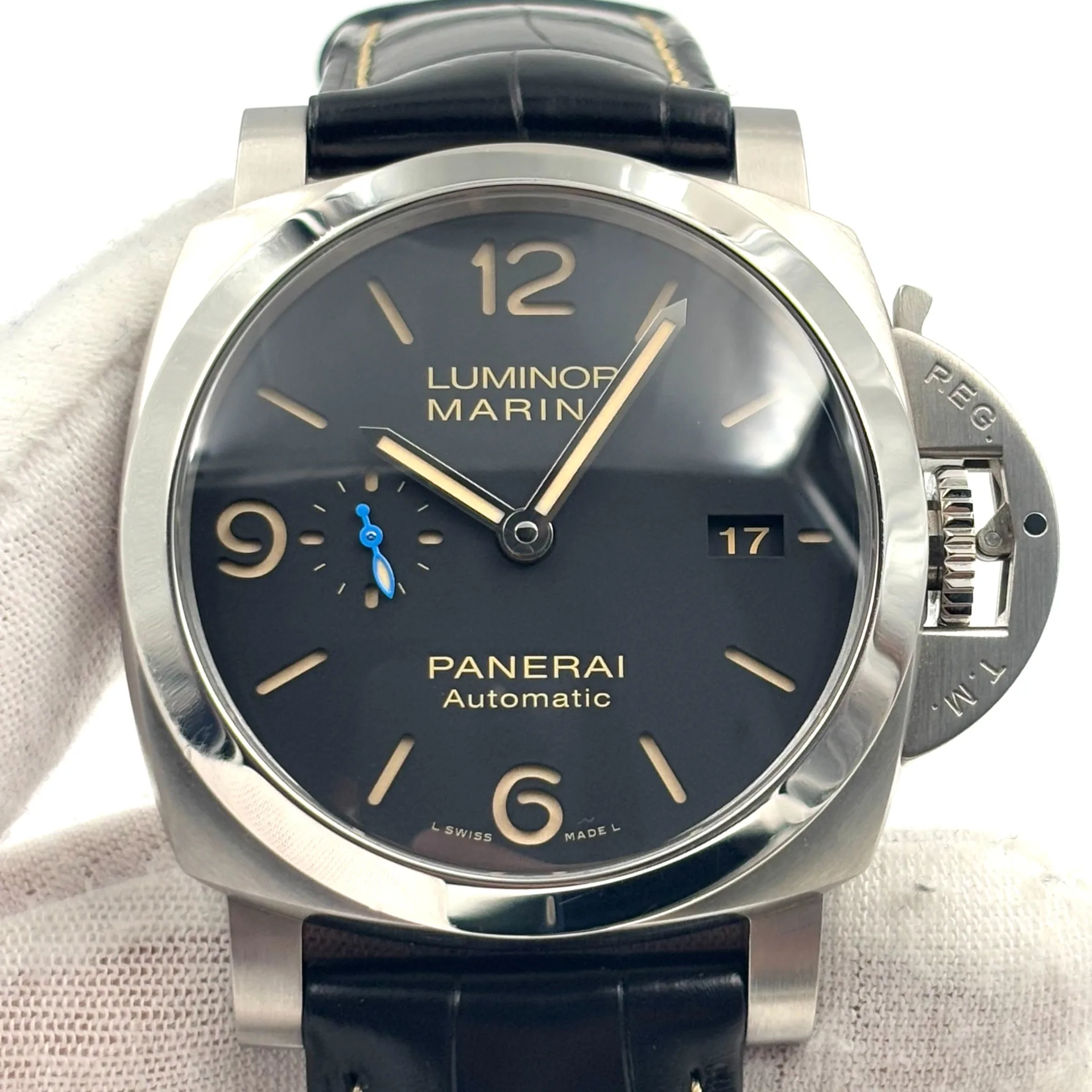 2018 Panerai Luminor 1950 44 3 Days Automatic Stainless Steel / Black PAM01312