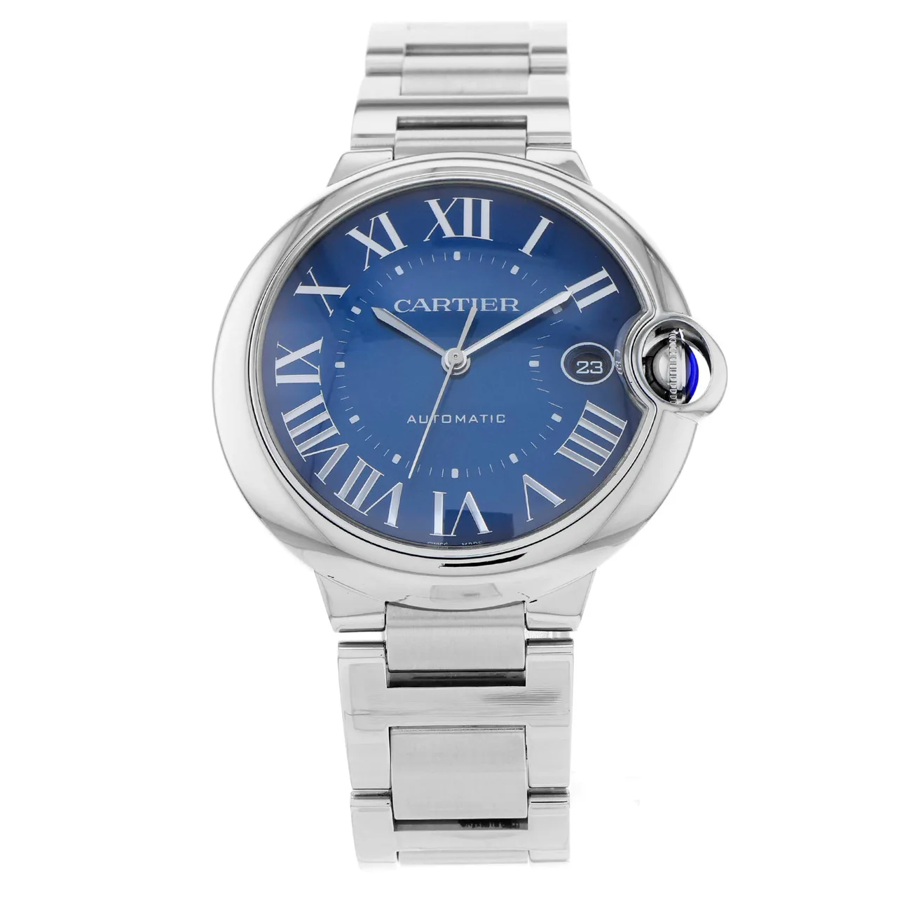Cartier Ballon Bleu de Cartier 40 Steel / Blue / Roman / Bracelet WSBB0061 Listing Image 1