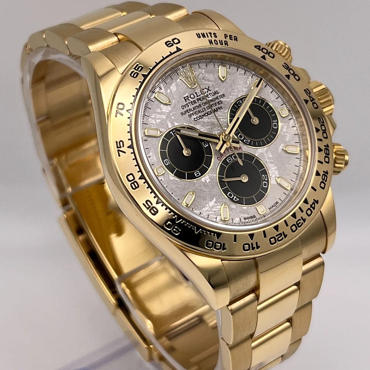 Rolex Daytona Yellow Gold Meteorite 116508 0015 Watches Bezel