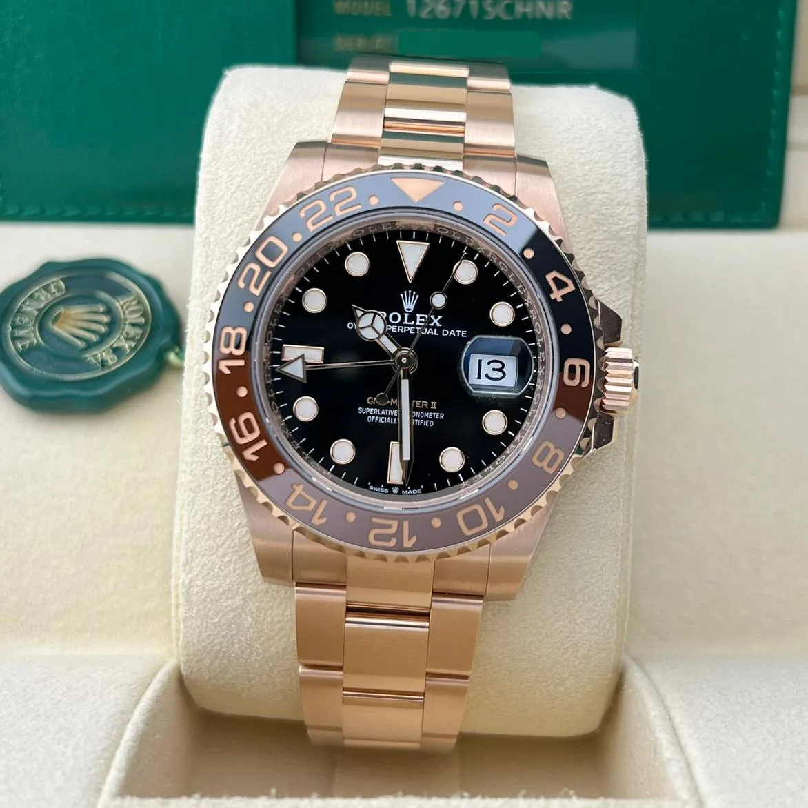 2021 Rolex GMT-Master II Rose Gold 126715CHNR-0001 Watch Trading