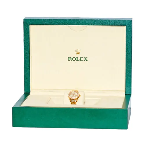 1999 Rolex Datejust Pearlmaster 29 Yellow Gold / Diamond-Set / Silver / Diamond-Set 80298 Listing Image 4