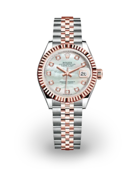 Rolex Lady-Datejust 28 Two-Tone / Fluted / MOP / Diamond-Set / Jubilee 279171-0013  Model Image