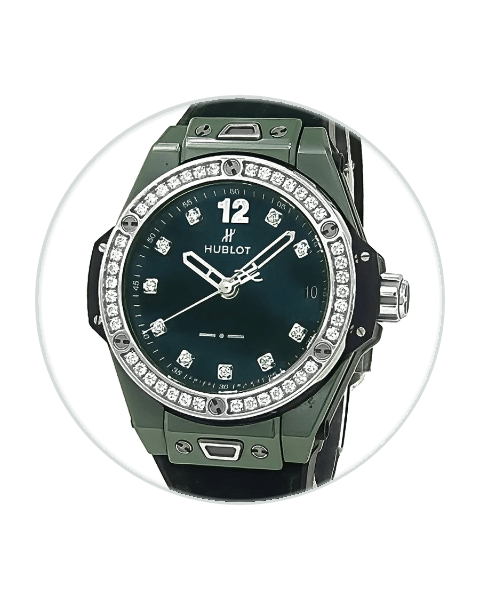 Green Dial Hublot Watches | Authenticated In-House | Bezel
