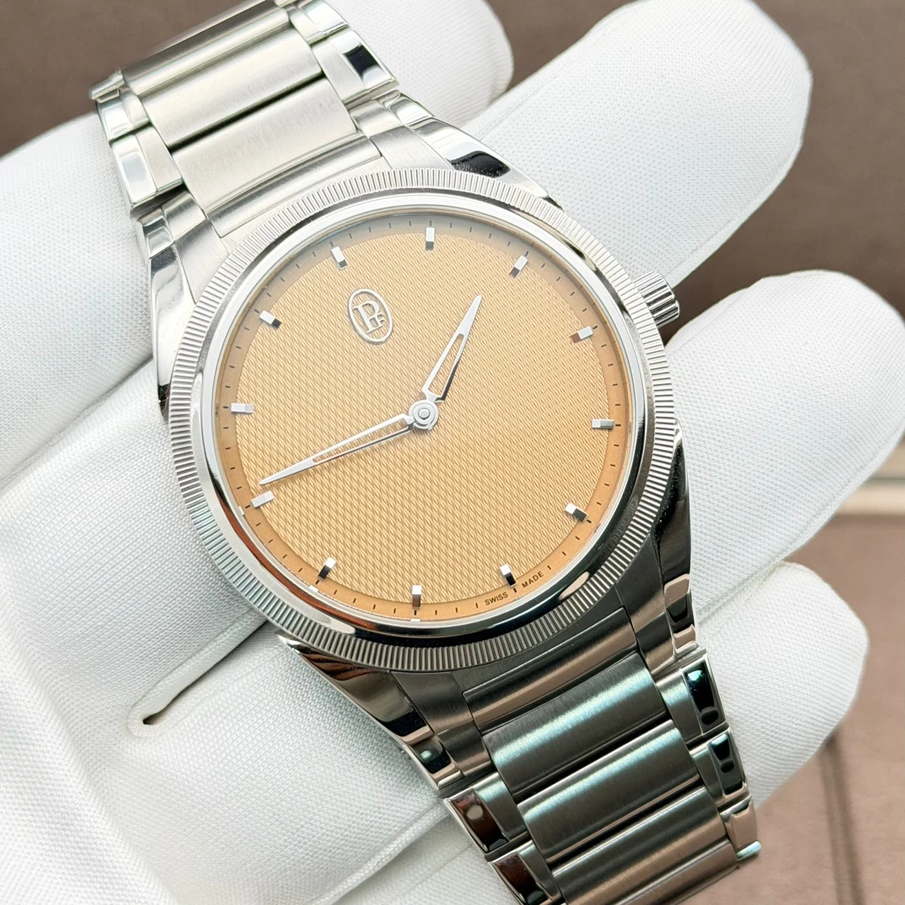 2025 Parmigiani Fleurier Tonda PF Micro-Rotor Steel and Platinum Golden  PFC914-1020021-100182-EN