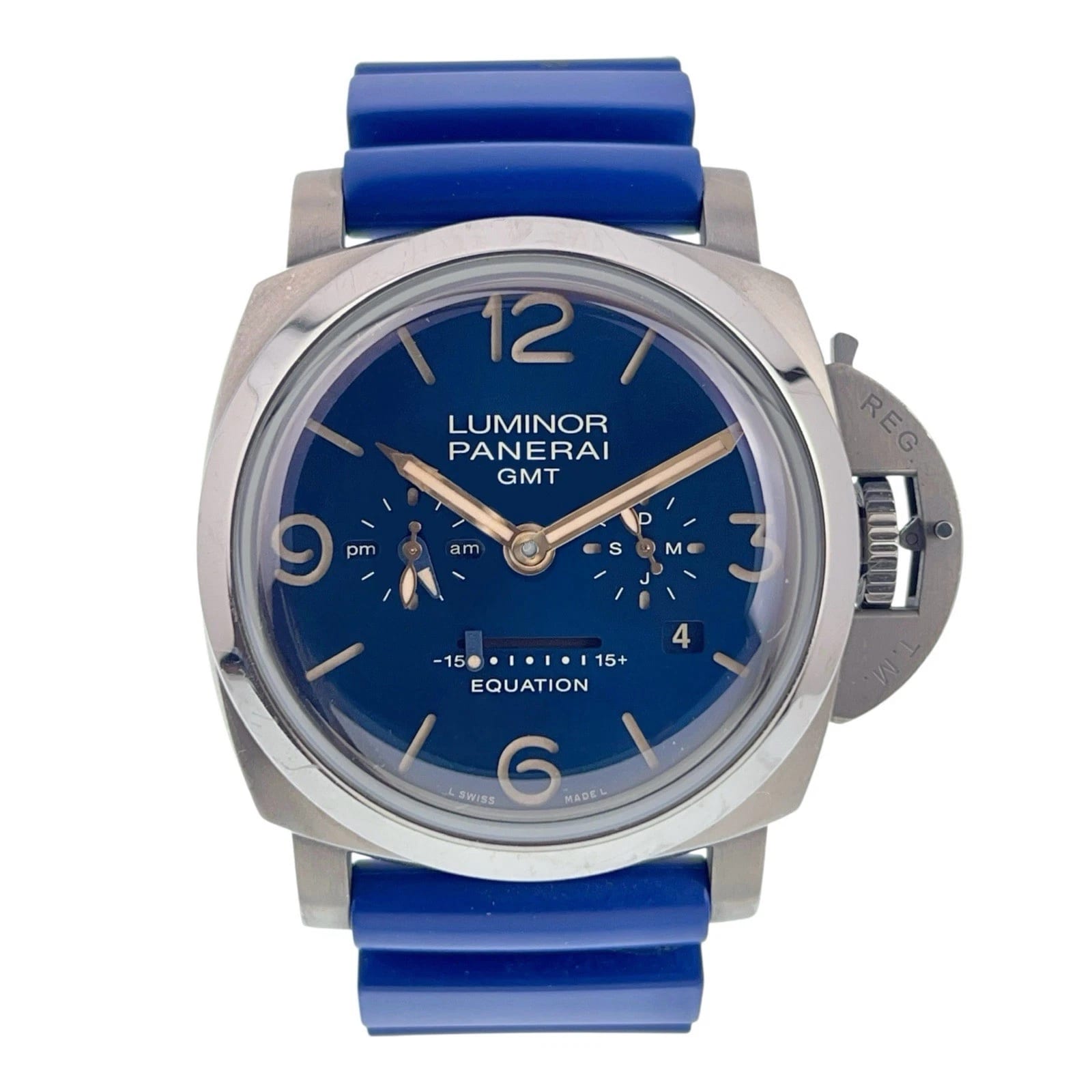 Panerai Luminor 1950 47 Equation Of Time 8 Days Titanium / Blue