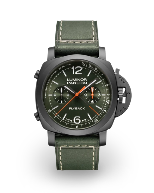 Panerai Luminor 1950 44 Chrono Flyback Automatic Ceramica / Green PAM01498  Model Image