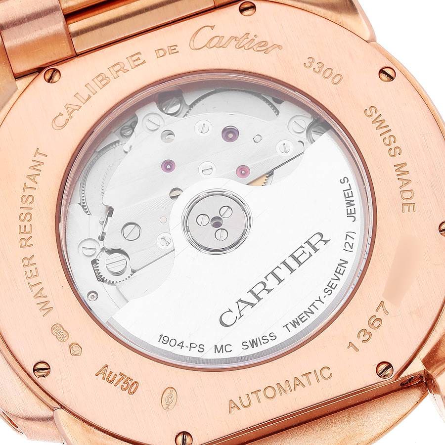 Cartier Calibre De Cartier W7100040 Rose Gold Watch