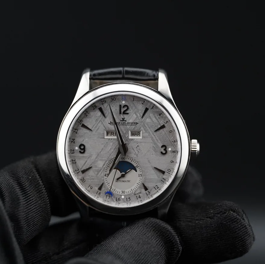 2017 Jaeger-LeCoultre Master Calendar 39 Steel / Meteorite / Arabic / Strap Q1558421