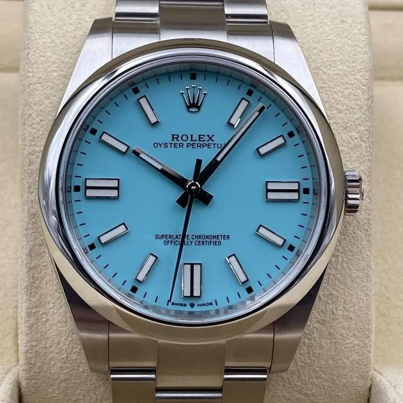 2022 Rolex Oyster Perpetual 41 Tiffany Turquoise 124300-0006 Listing Image 1