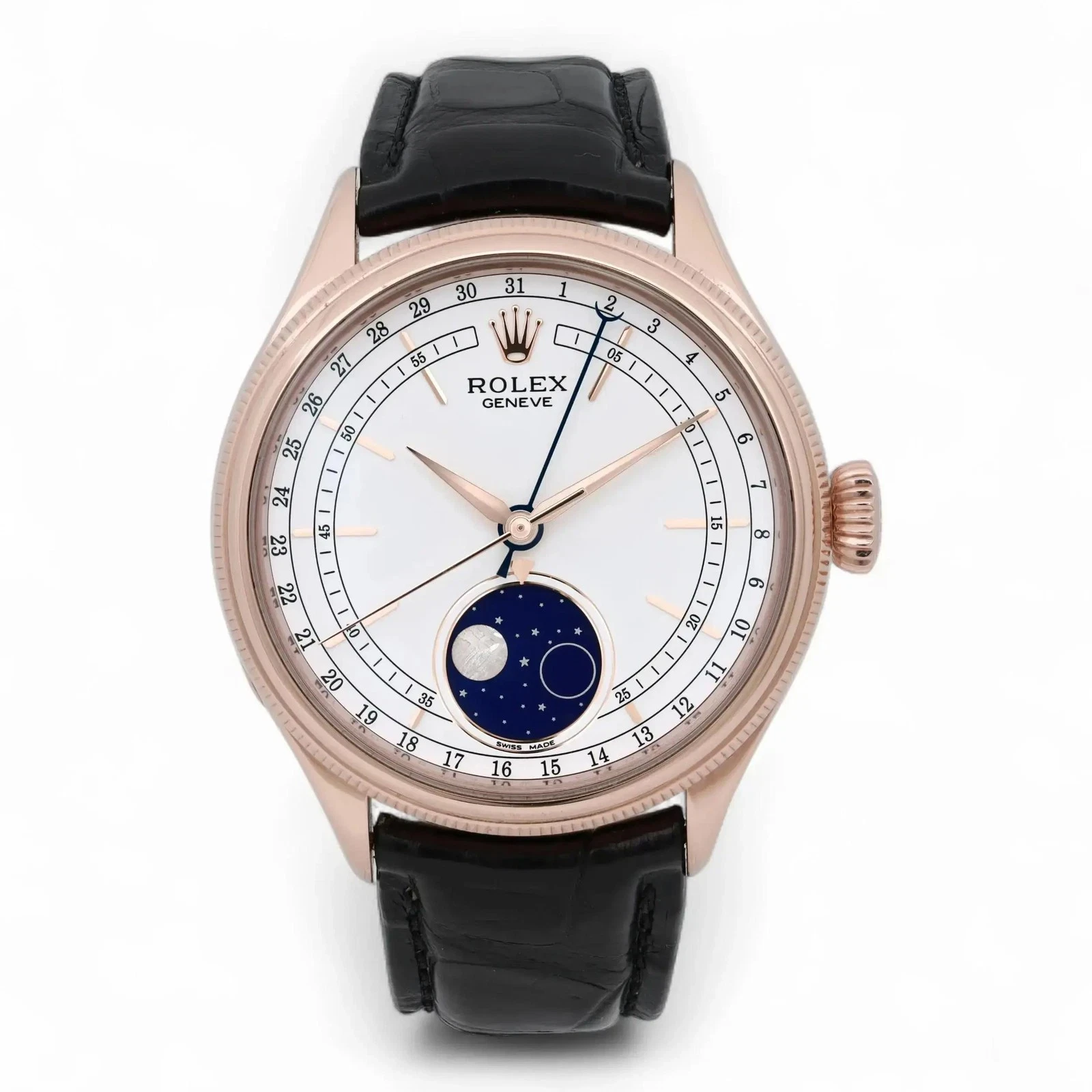 Rolex Cellini Moonphase Rose Gold / White 50535-0002