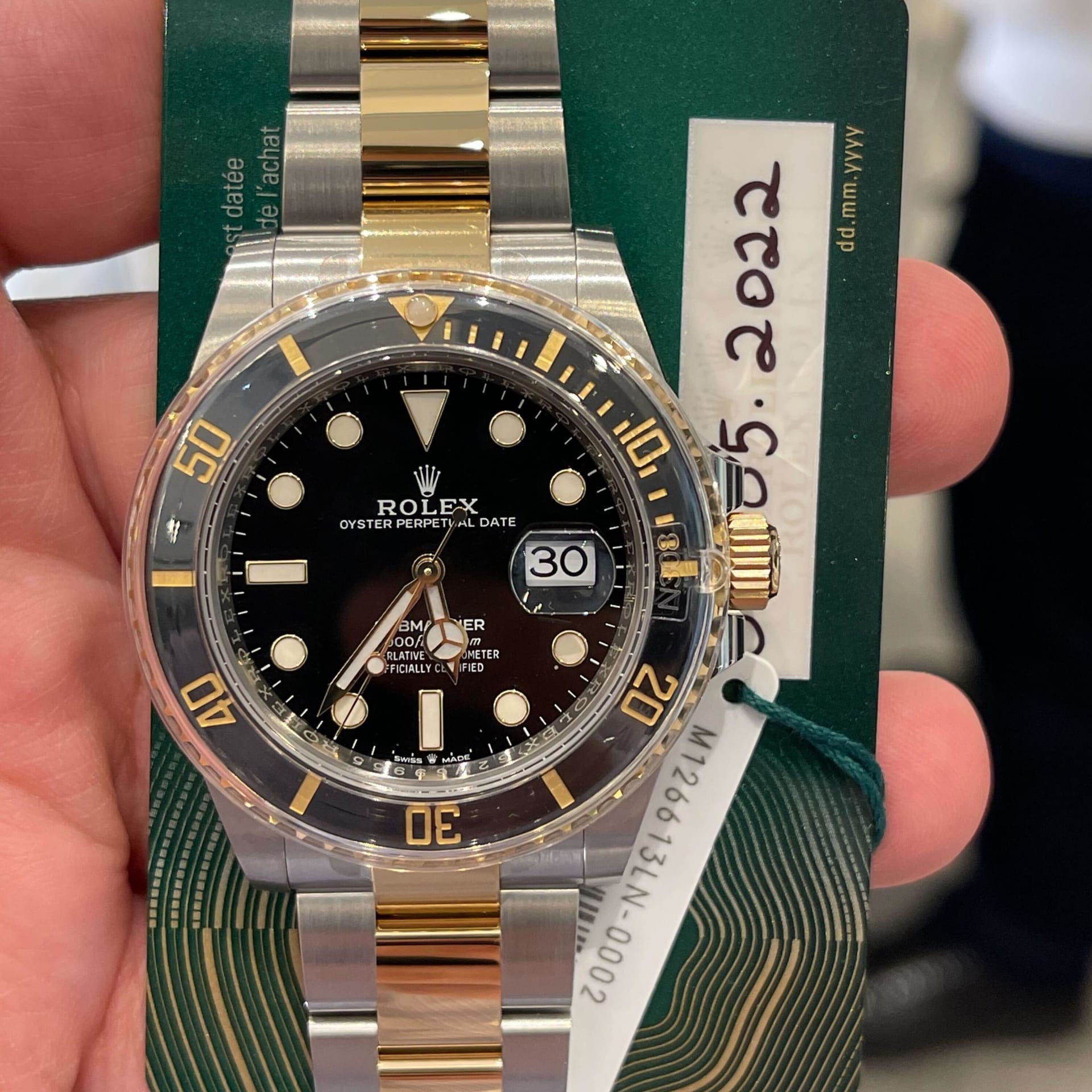 Rolex Submariner Oyster, 41 mm, Oystersteel and yellow gold, M126613LN-0002