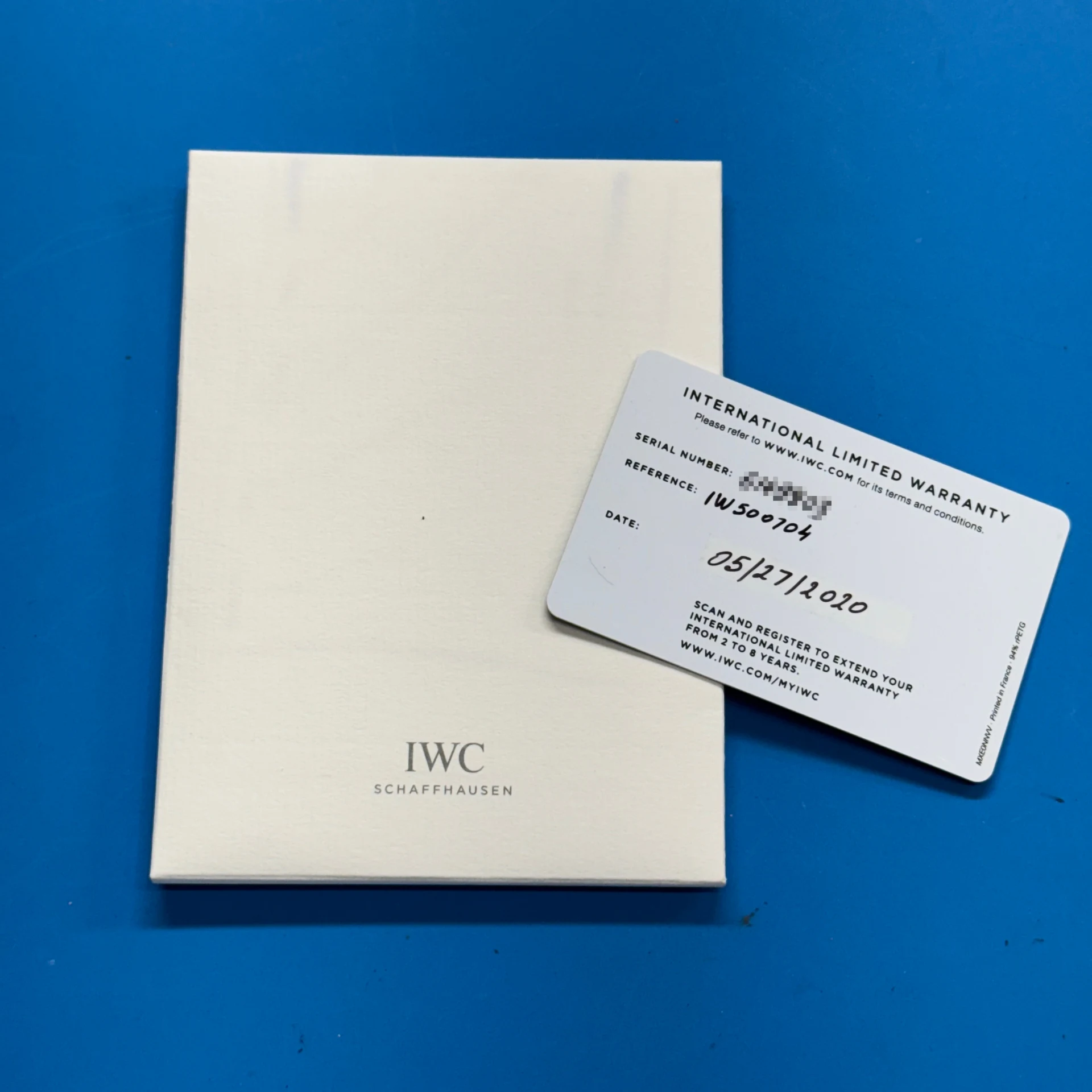 2020 IWC Portugieser Automatic Steel Silvered Gold Numerals Strap  IW5007-04