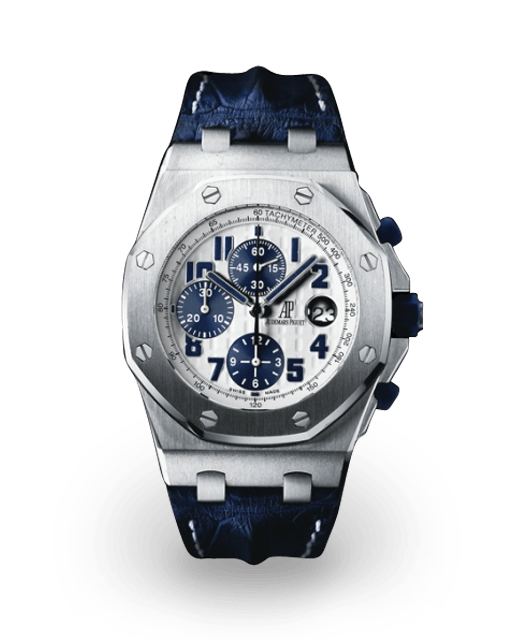 Bracelet En Alligator Bleu Navy Pour Audemars Piguet Offshore 42/44mm - Neuf Avec étiquettes