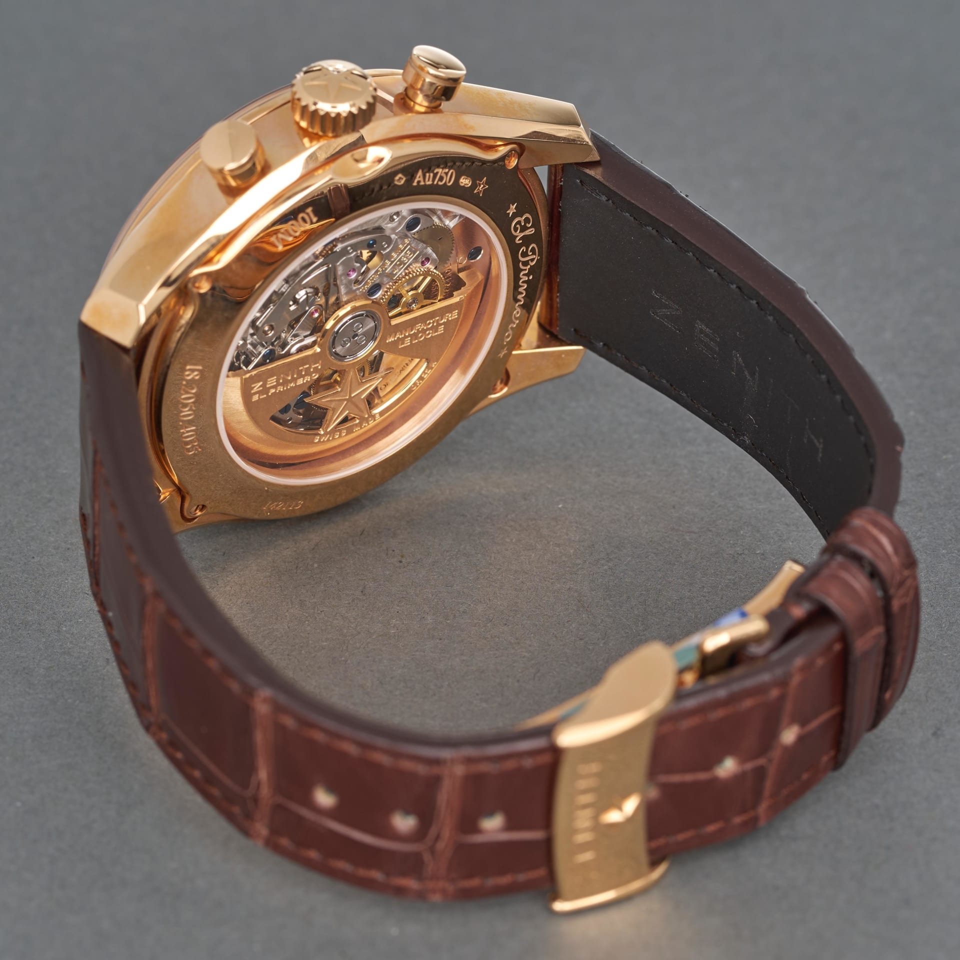Zenith El Primero Tourbillon Chronograph Rose Gold 18.2050 Zenith El Primero Tourbillon Chronograph Rose Gold 18.2050