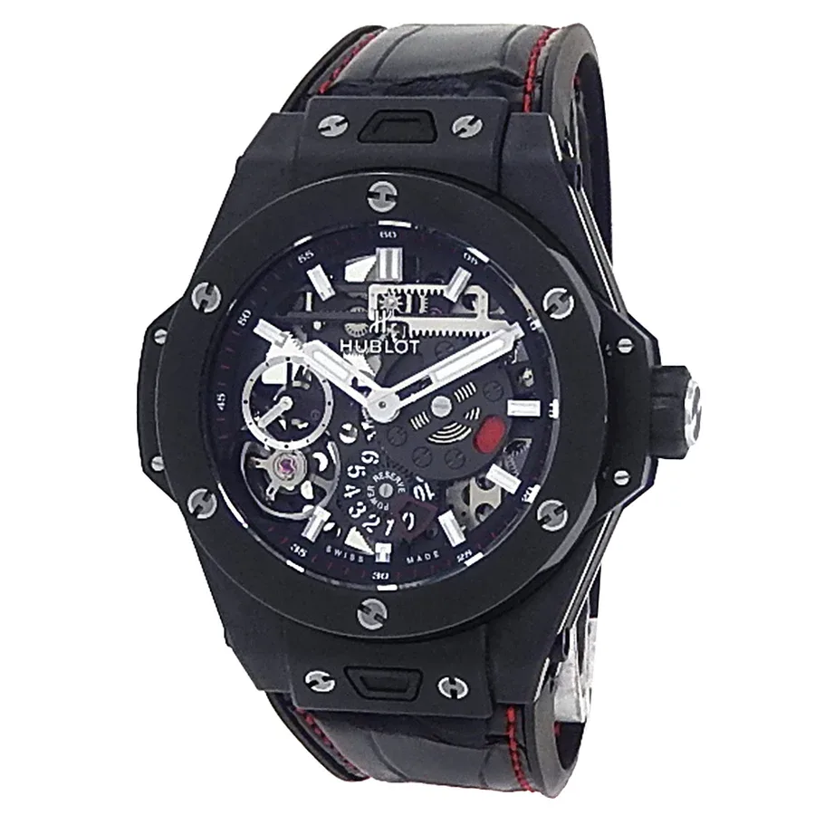 Hublot Big Bang Meca-10 Black Magic 45 Black Ceramic / Skeletonized / Strap 414.CI.123.RX