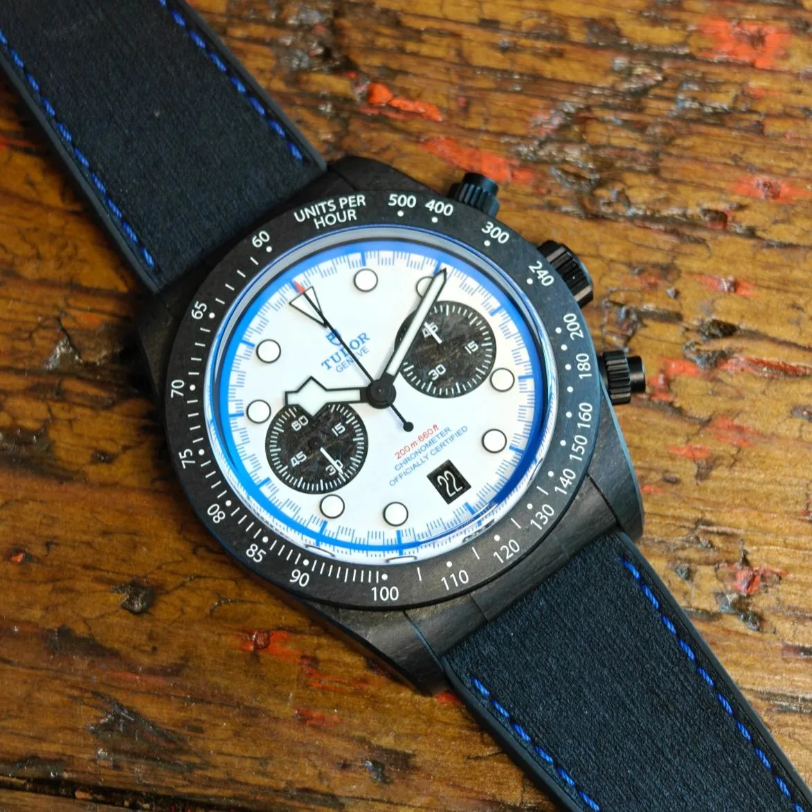 2025 Tudor Black Bay Chrono "Carbon 25" 42  Black Carbon Fiber / Racing White / Strap - Limited to 2025 Pieces M79377KN-0001