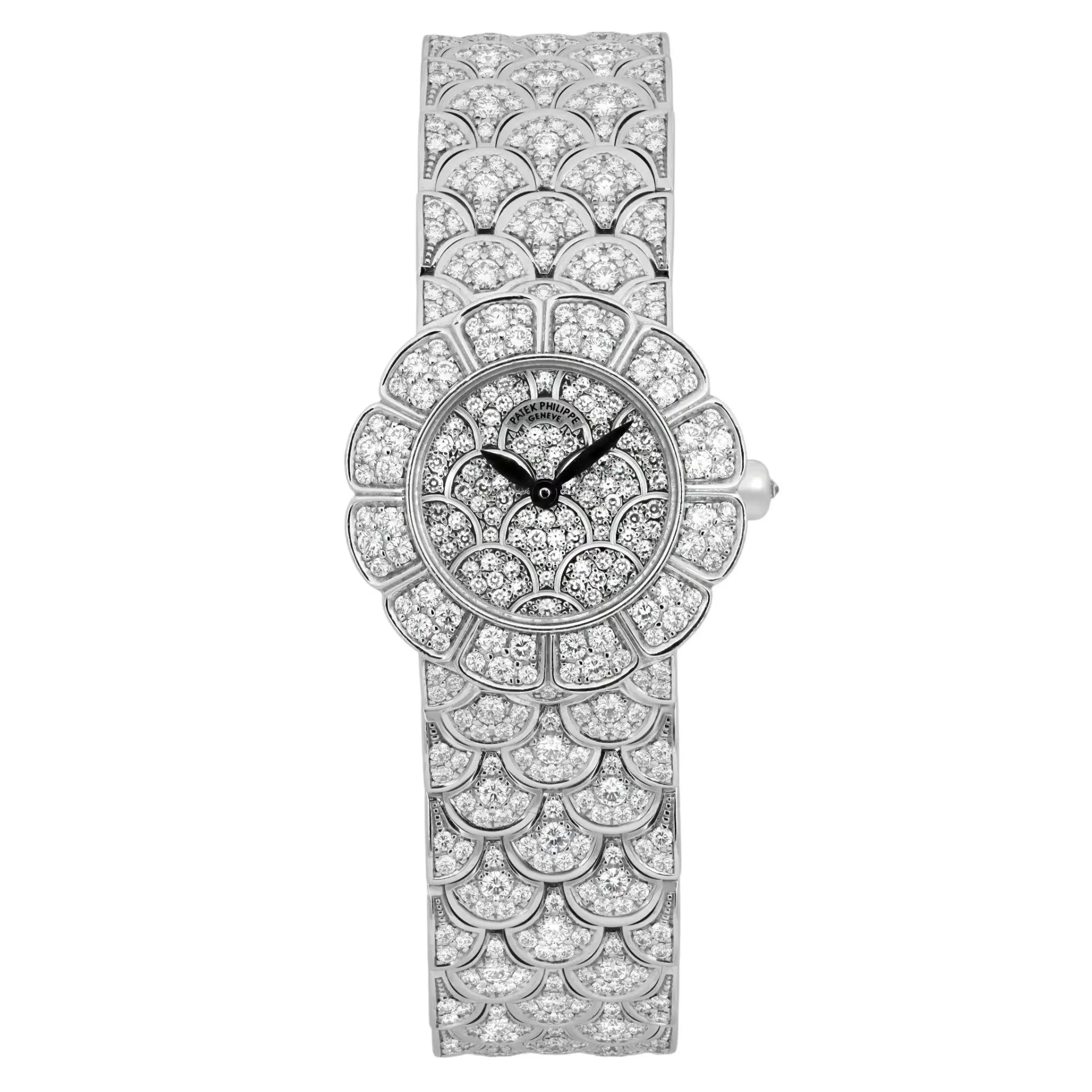 Patek Philippe Neptune 27 White Gold and Diamond-Set / Diamond-Set / Diamond-Paved / Bracelet 4872/3G-001