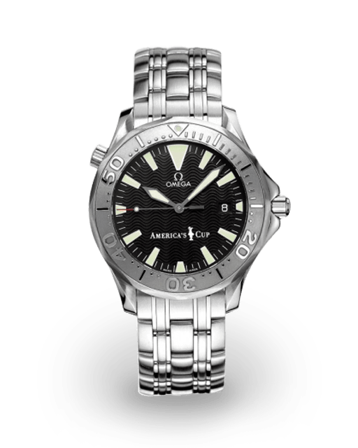 Omega Seamaster. 41mm. Automatic. White gold bezel. America's Cup. Limited  Edition.