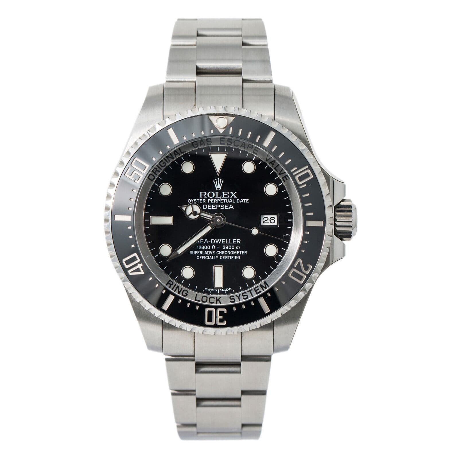 Rolex Sea Dweller Deepsea Black 116660 0001 Watches Bezel