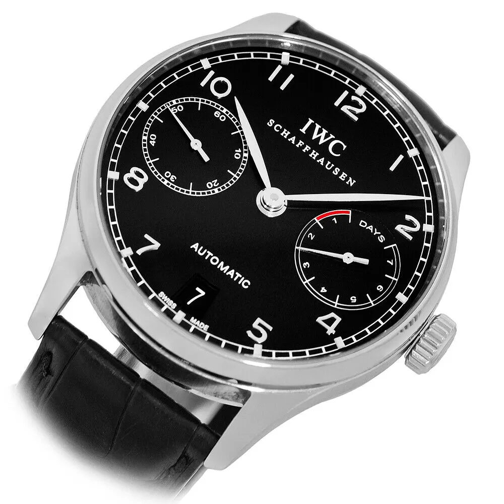 IWC Portuguese Automatic Stainless Steel / Black IW5001-09 Listing Image 2