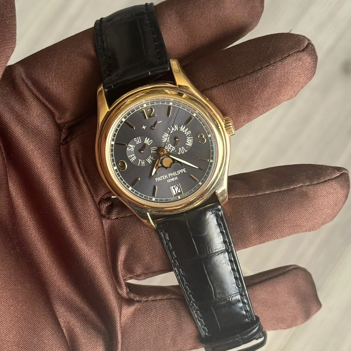 Patek Philippe Annual Calendar Yellow Gold / Slate Gray 5146J-010