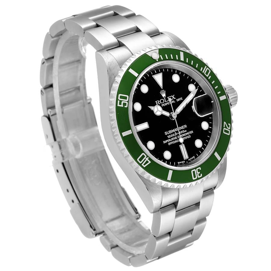 Authentic Used Rolex Submariner Kermit 16610LV Watch (10-10-ROL-CTYE51)
