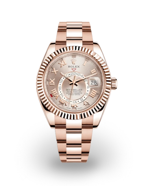 Rolex Sky-Dweller Rose Gold / Sundust / Roman / Oyster 326935-0004  Model Image