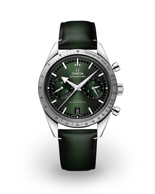 Omega Speedmaster '57 Co-Axial Chronometer Chronograph 40.5 MM / Green / Leather 332.12.41.51.10.001  Model Image