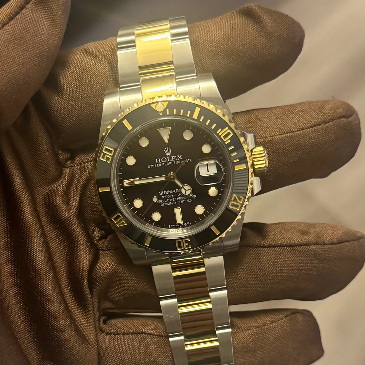 2016 Rolex Submariner Date Two-Tone / Ceramic / Black 116613LN-0001