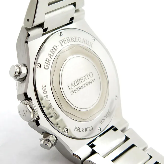Girard-Perregaux Laureato 42 Chronograph Stainless Steel / Silver Panda / Bracelet 81020-11-131-11A Listing Image 4